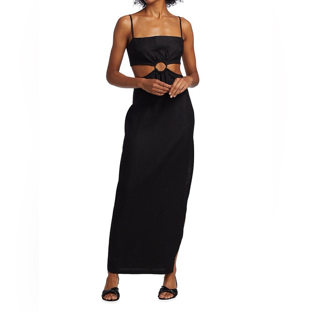 NWT Rumer Avalon Ring Dress in Black, Size Medium